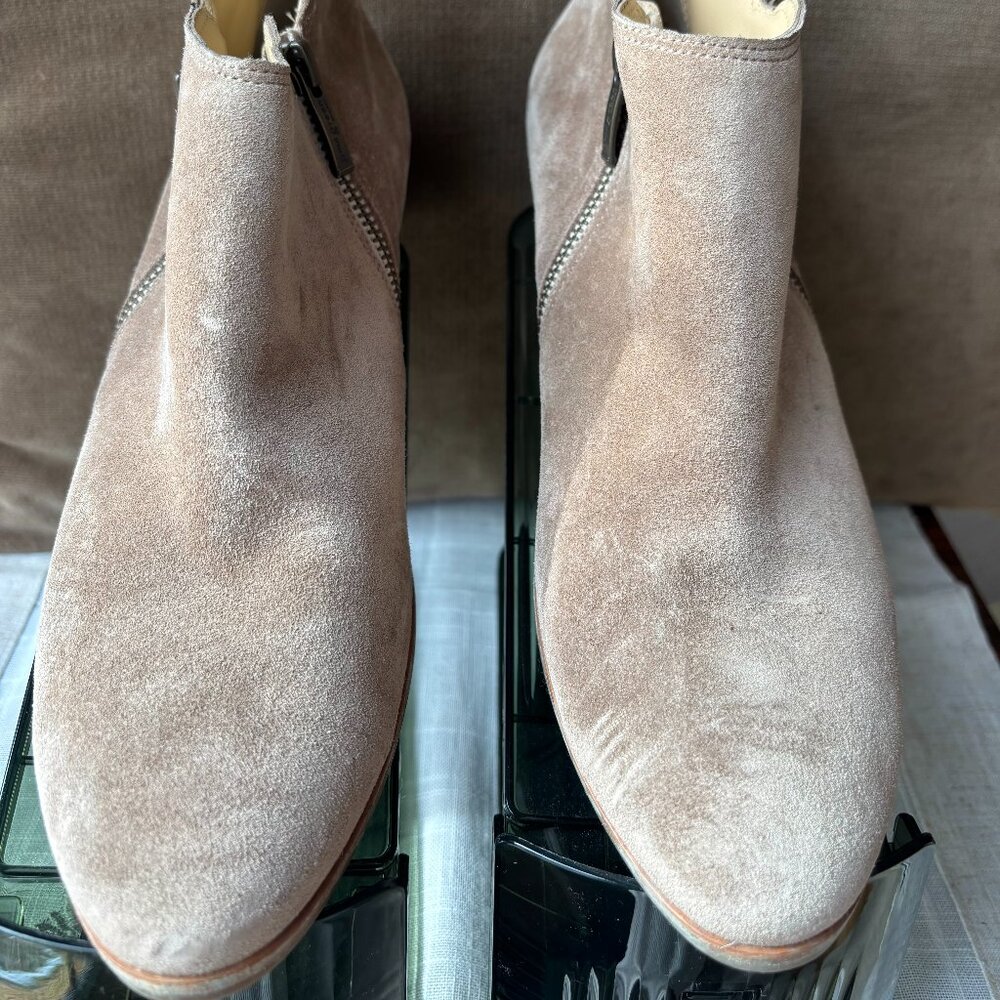 PAUL GREEN Cream Suede Short bootie, US 6.5